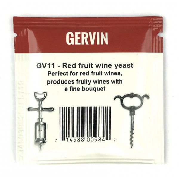 Винные дрожжи Gervin "Red Fruit Wine GV11", 5 г