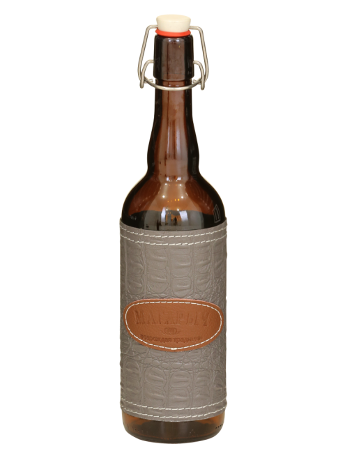 Бутылка МАГАРЫЧ коричневая, чехол серый