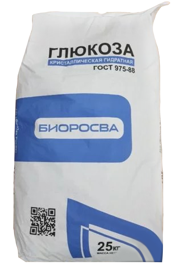 Глюкоза Биоросва Россия, мешок 25 кг