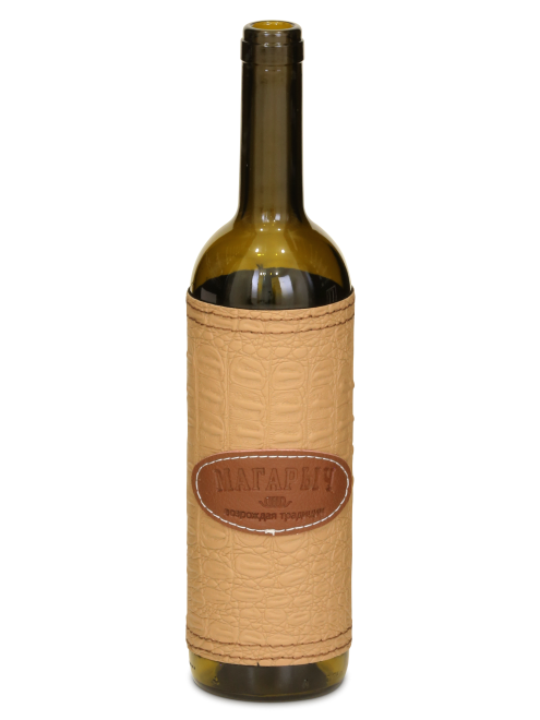 Бутылка Бордо оливковая, чехол бежевый